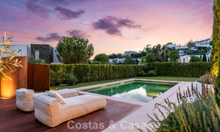 Modern Spanish luxury villa for sale on the second line of a golf course in a privileged residential area, Benahavis - Marbella 785760 