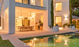 Modern Spanish luxury villa for sale on the second line of a golf course in a privileged residential area, Benahavis - Marbella 785766 