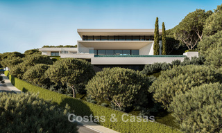 Architecturally designed new-build villas with panoramic sea views for sale in a secure urbanization in Benahavis - Marbella 785775 
