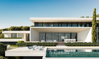 Architecturally designed new-build villas with panoramic sea views for sale in a secure urbanization in Benahavis - Marbella 785777 