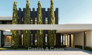 Architecturally designed new-build villas with panoramic sea views for sale in a secure urbanization in Benahavis - Marbella 785778 