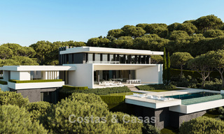 Architecturally designed new-build villas with panoramic sea views for sale in a secure urbanization in Benahavis - Marbella 785780 