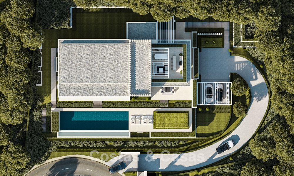 High-end luxury villas with panoramic sea views, in a secured urbanization in Benahavis - Marbella 785783