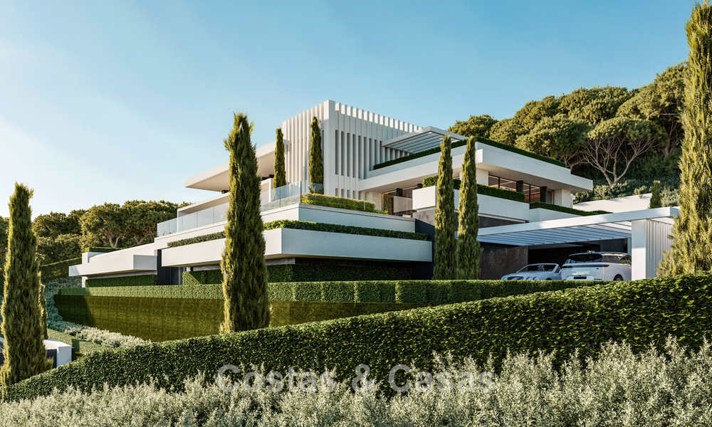 High-end luxury villas with panoramic sea views, in a secured urbanization in Benahavis - Marbella 785787
