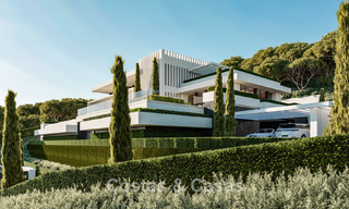 High-end luxury villas with panoramic sea views, in a secured urbanization in Benahavis - Marbella 785787 