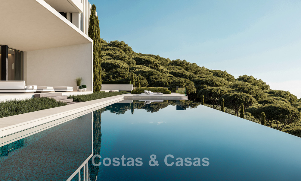 High-end luxury villas with panoramic sea views, in a secured urbanization in Benahavis - Marbella 785788