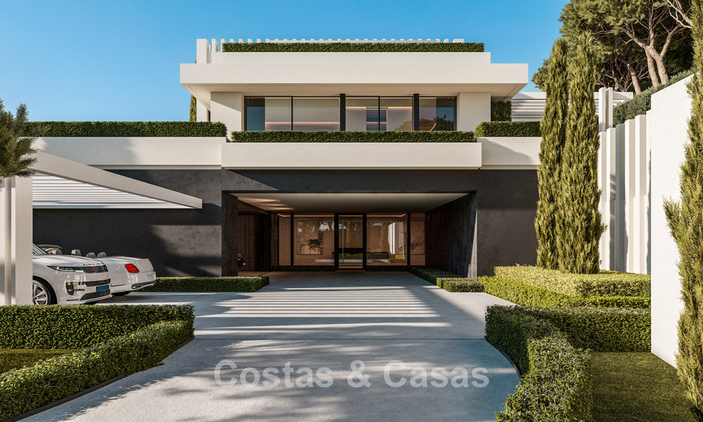 High-end luxury villas with panoramic sea views, in a secured urbanization in Benahavis - Marbella 785790