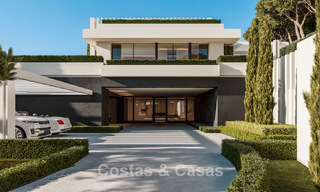 High-end luxury villas with panoramic sea views, in a secured urbanization in Benahavis - Marbella 785790 