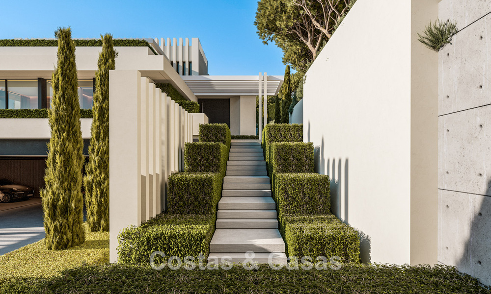 High-end luxury villas with panoramic sea views, in a secured urbanization in Benahavis - Marbella 785791