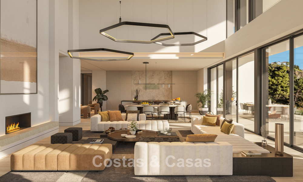 Prestigious villas with breathtaking panoramic sea views, located in a secured residential community in Benahavis - Marbella 785796