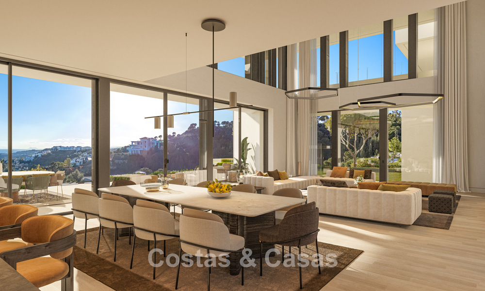 Prestigious villas with breathtaking panoramic sea views, located in a secured residential community in Benahavis - Marbella 785799