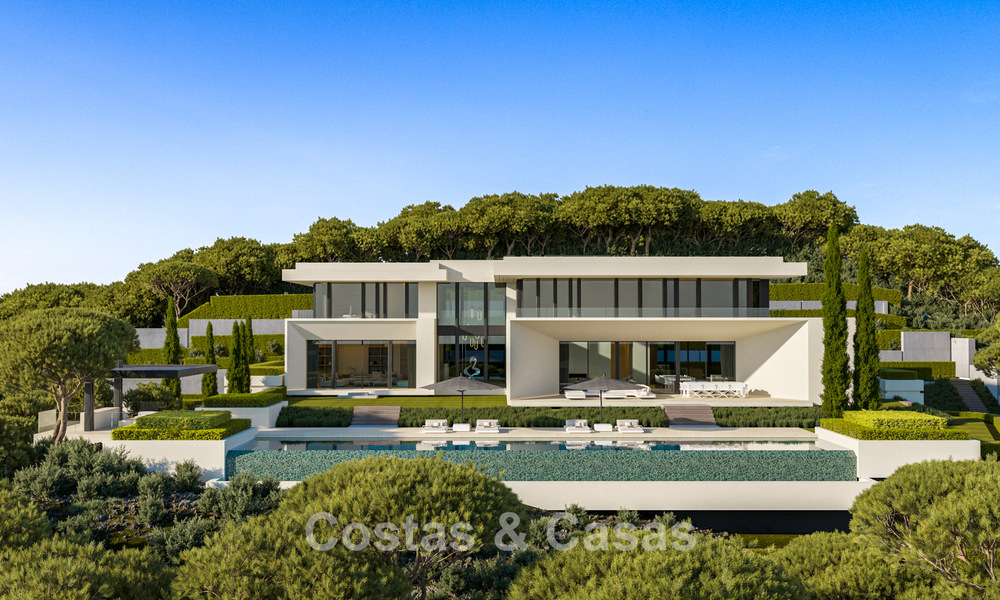 Prestigious villas with breathtaking panoramic sea views, located in a secured residential community in Benahavis - Marbella 785807