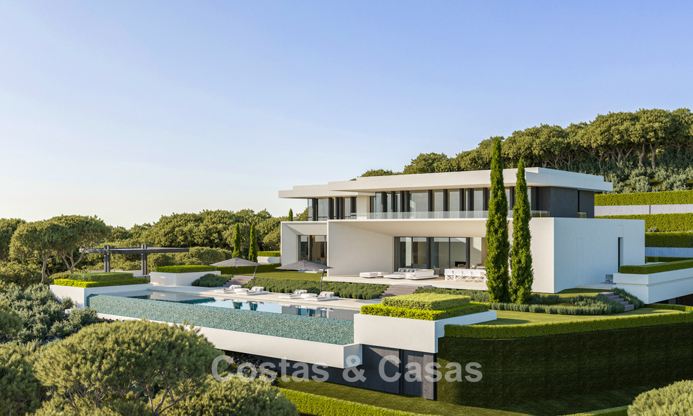 Prestigious villas with breathtaking panoramic sea views, located in a secured residential community in Benahavis - Marbella 785808