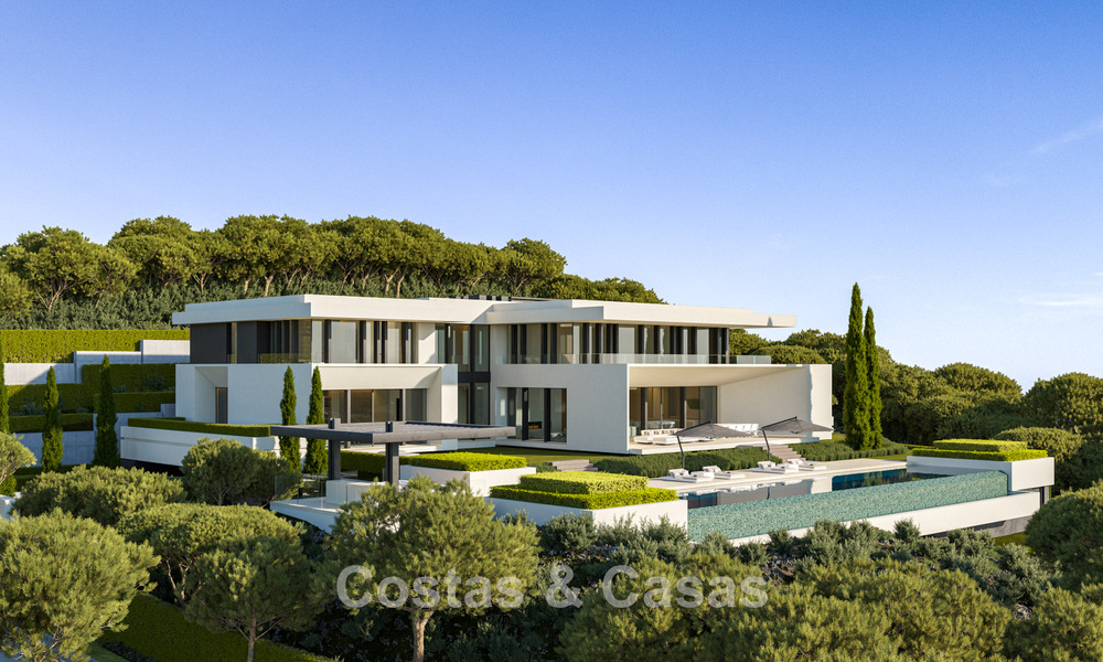 Prestigious villas with breathtaking panoramic sea views, located in a secured residential community in Benahavis - Marbella 785809