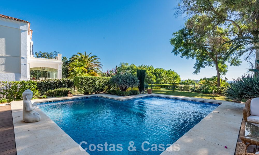 Outstanding luxury villa for sale in timeless Andalusian architecture, with sea views in Benahavis - Marbella 786053