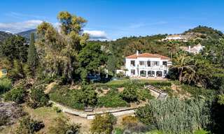 Outstanding luxury villa for sale in timeless Andalusian architecture, with sea views in Benahavis - Marbella 786056 