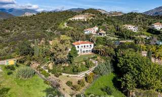 Outstanding luxury villa for sale in timeless Andalusian architecture, with sea views in Benahavis - Marbella 786057 