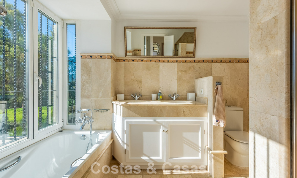 Outstanding luxury villa for sale in timeless Andalusian architecture, with sea views in Benahavis - Marbella 786064