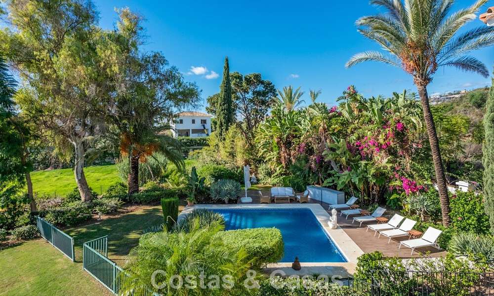 Outstanding luxury villa for sale in timeless Andalusian architecture, with sea views in Benahavis - Marbella 786066