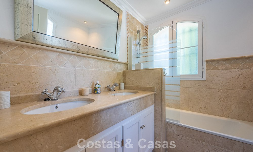 Outstanding luxury villa for sale in timeless Andalusian architecture, with sea views in Benahavis - Marbella 786068