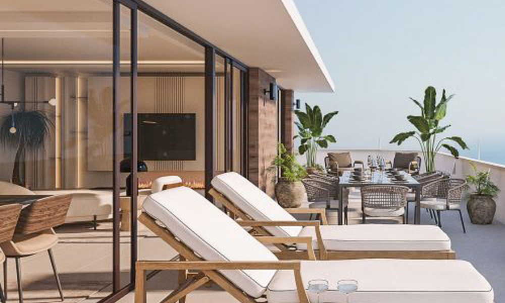 New apartments for sale in a prime location with sea views, located between Benalmadena and Fuengirola, Costa del Sol 785815