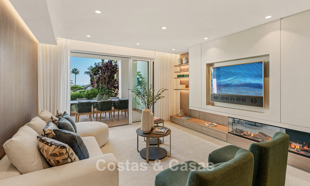 Move-in ready, luxury beachfront apartment for sale on the New Golden Mile between Marbella and Estepona 785955