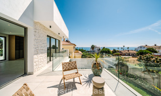 Move-in ready, new-build villa with contemporary architecture for sale with sea viewa and within walking distance of the beach in Estepona 786254 