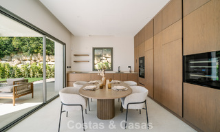 Move-in ready, new-build villa with contemporary architecture for sale with sea viewa and within walking distance of the beach in Estepona 786256 