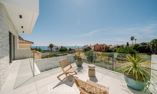 Move-in ready, new-build villa with contemporary architecture for sale with sea viewa and within walking distance of the beach in Estepona 786272 