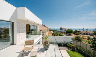 Move-in ready, new-build villa with contemporary architecture for sale with sea viewa and within walking distance of the beach in Estepona 786282 