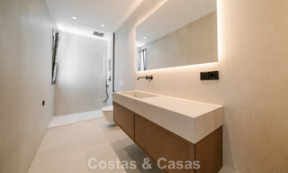 Move-in ready, new-build villa with contemporary architecture for sale with sea viewa and within walking distance of the beach in Estepona 786290 
