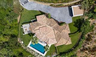 Sublime boutique villa for sale, surrounded by lush greenery in the exclusive La Zagaleta resort in Marbella - Benahavis 786175 