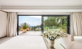Spacious villa with sea views and a separate guest apartment for sale in El Madroñal in Benahavis - Marbella 786425 
