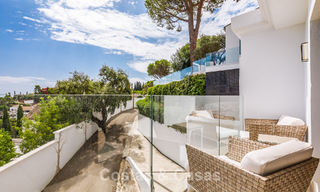 Spacious villa with sea views and a separate guest apartment for sale in El Madroñal in Benahavis - Marbella 786454 