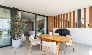 Move-in ready, modernist duplex penthouse with sea views for sale in Marbella East 786482 