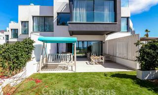Move-in ready, modernist terraced house with frontal sea views for sale just a few minutes' walk from Estepona town center 786304 