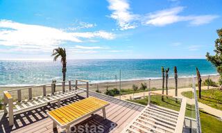 Move-in ready, modernist terraced house with frontal sea views for sale just a few minutes' walk from Estepona town center 786335 