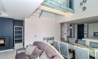 Move-in ready, modernist terraced house with frontal sea views for sale just a few minutes' walk from Estepona town center 786345 