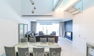 Move-in ready, modernist terraced house with frontal sea views for sale just a few minutes' walk from Estepona town center 786348 