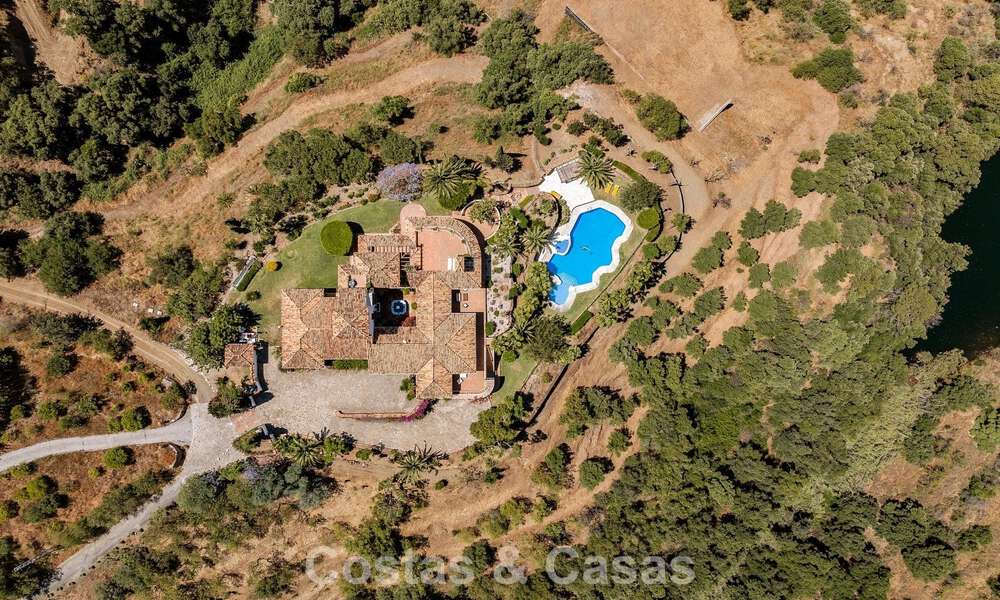 Traditional Spanish finca for sale in a green setting on Lake Istan, near Marbella, Costa del Sol 786603