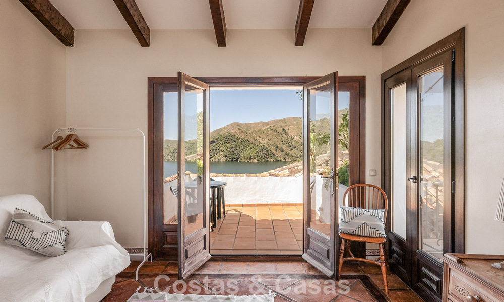 Traditional Spanish finca for sale in a green setting on Lake Istan, near Marbella, Costa del Sol 786607