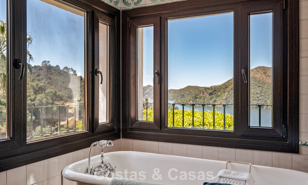 Traditional Spanish finca for sale in a green setting on Lake Istan, near Marbella, Costa del Sol 786609