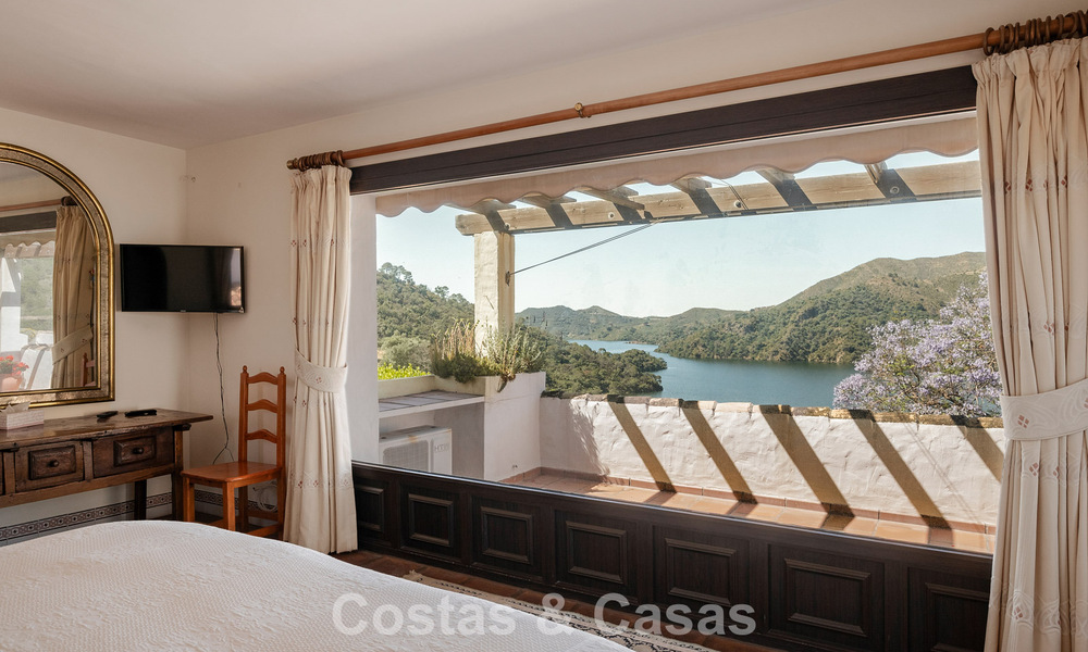 Traditional Spanish finca for sale in a green setting on Lake Istan, near Marbella, Costa del Sol 786610