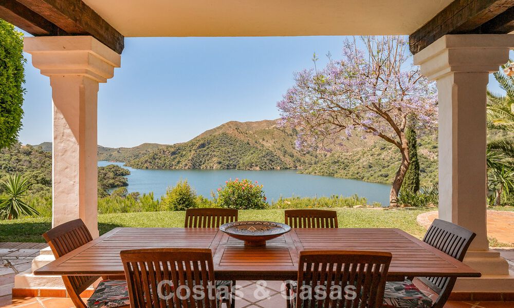 Traditional Spanish finca for sale in a green setting on Lake Istan, near Marbella, Costa del Sol 786625