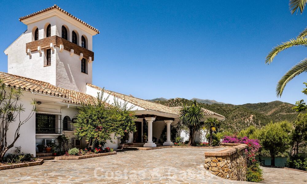 Traditional Spanish finca for sale in a green setting on Lake Istan, near Marbella, Costa del Sol 786632