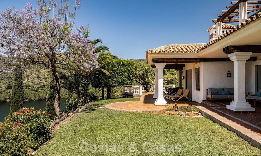 Traditional Spanish finca for sale in a green setting on Lake Istan, near Marbella, Costa del Sol 786637