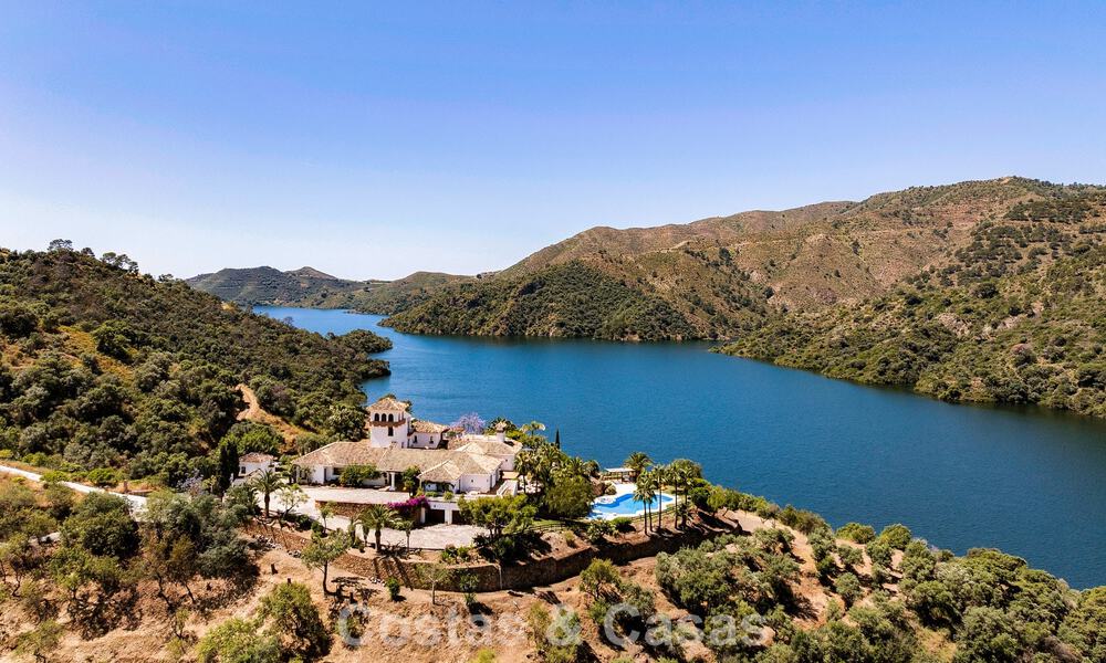 Traditional Spanish finca for sale in a green setting on Lake Istan, near Marbella, Costa del Sol 786640