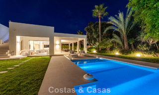 Modernist, single-story luxury villa for sale just steps from the beach east of Marbella center 786768 