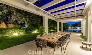 Modernist, single-story luxury villa for sale just steps from the beach east of Marbella center 786778 