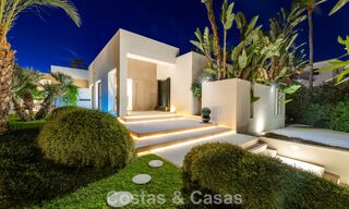 Modernist, single-story luxury villa for sale just steps from the beach east of Marbella center 786779 